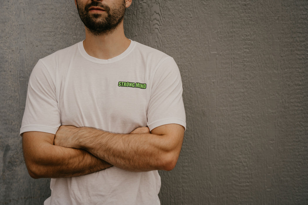 Retro Strong Mind White Tee